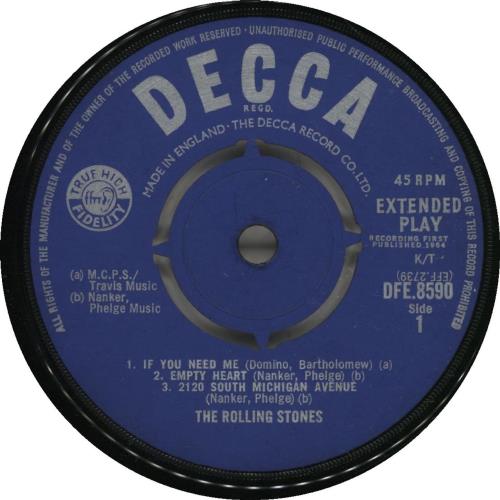 The Rolling Stones Five By Five EP - 1st - VG UK 7